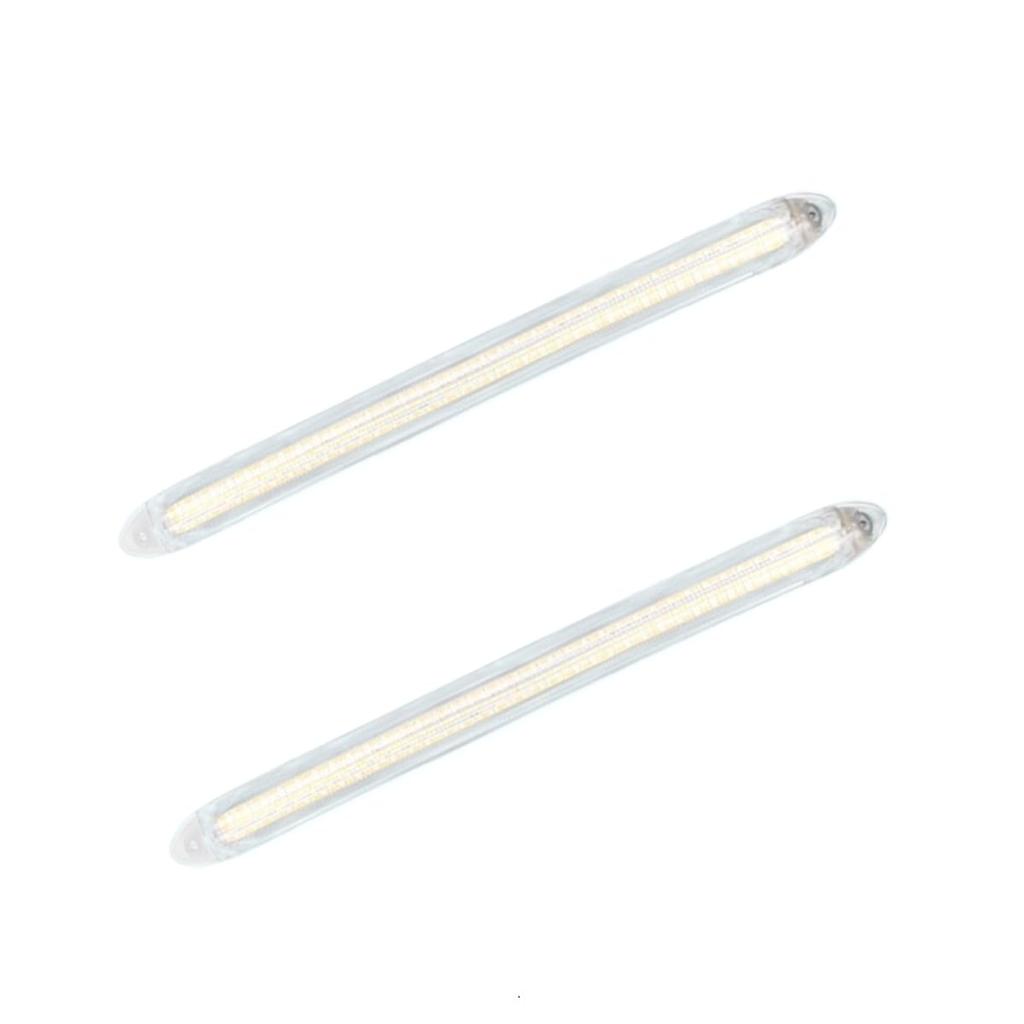 azumafy Sequential Turn Flowing Turn LED Daytime Running Set of Universal Car Strip High Switch White Signals, Signals, Lights, 2, Lights, Waterproof,