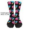Warm 67 Meme Crew Long Socks Cartoon Creativity Stockings 67 Meme Ice Cream Socks  For Men Women