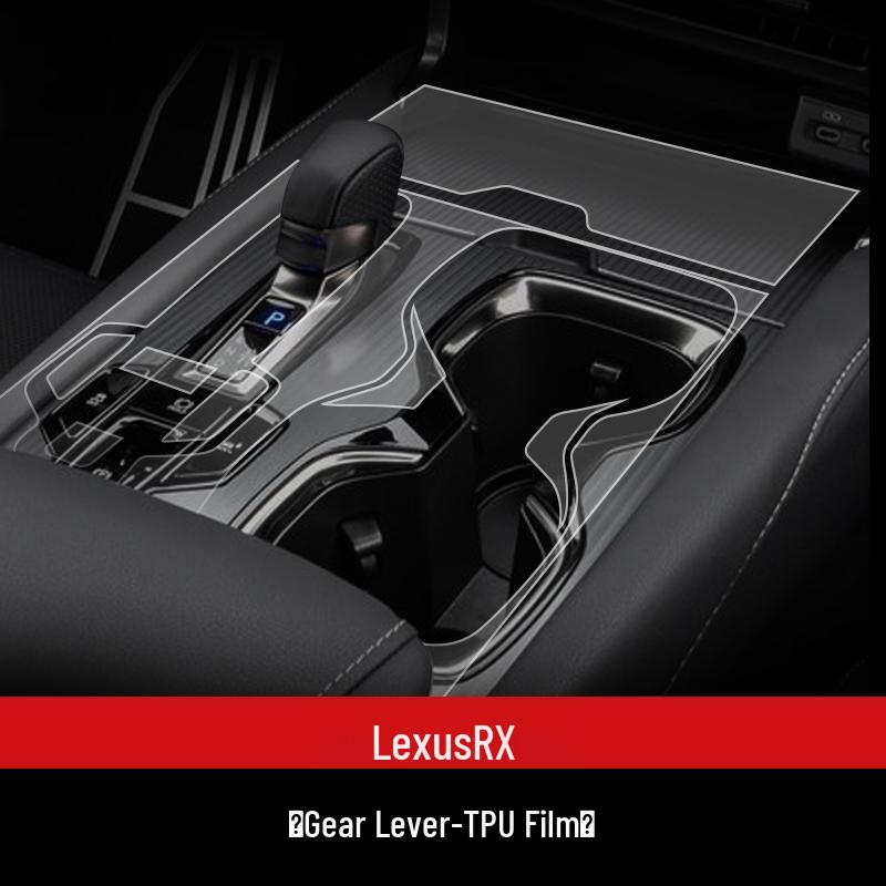 Fits 23 Lexus RX350h Models: Center Console Gear Shift & Navigation Display Tempered Film.