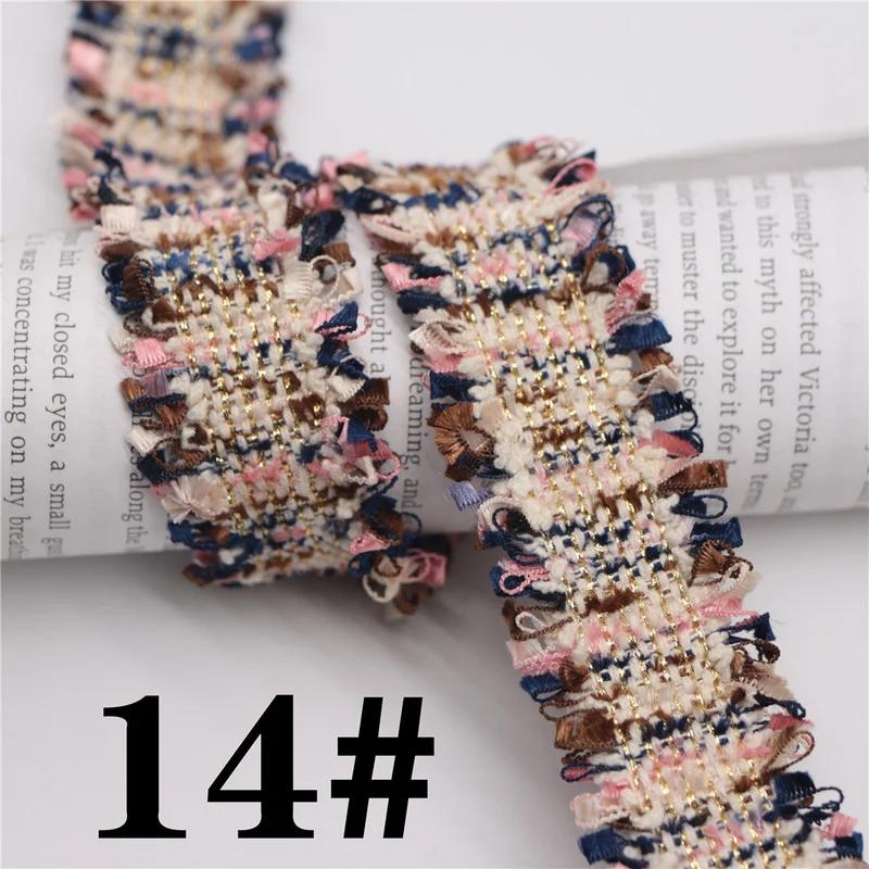 45 Yards Trim Vintage Embroidered Lace Sewing Lace Ribbon Fabric Handmade Costume Dress Sewing Trimmings Wedding Decoration