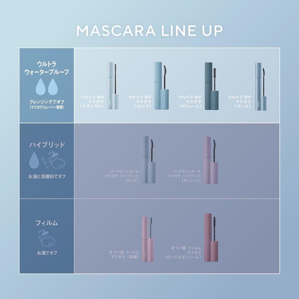 FASIO Ultra WP Mascara (Volume) 01 Black 6g Ultra Waterproof Smudge Resistant