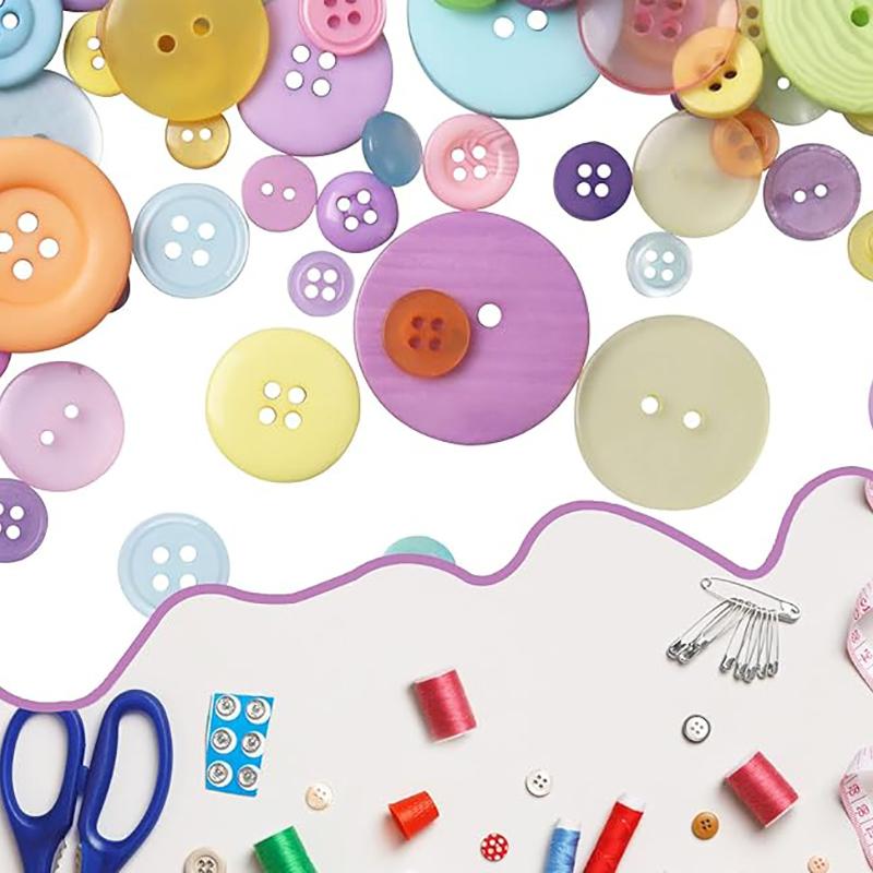 300g/Pack Mix Size Mix color Resin Button 1-3cm Sewing Buttons For Scrapbook Crafts DIY Handmade Sewing Accessories