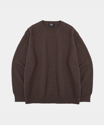 LETTERCOMO Essential Daily Round Knit Brown
