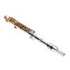 Student Flute Instrument Silver Color White Copper Body Gold Key Student C Flute for Practice and Performance