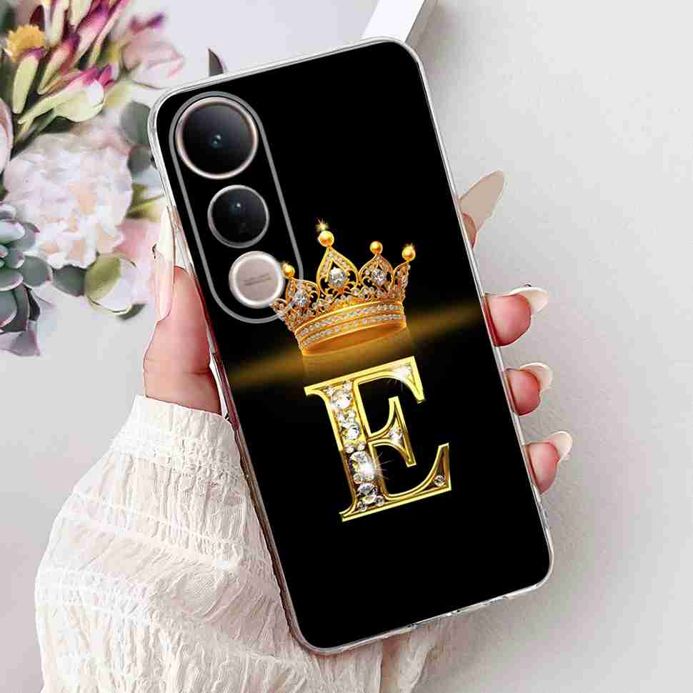 For Vivo V50 Lite 5G Case Luxury 26 Letters Cover Soft Silicone Phone Case For Vivo V50 Lite V50Lite 5G Back Cover Fundas
