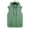 Canotta con Cappuccio Senza Maniche da Uomo Casual Vestibilità Larga Streetwear Gilet da Palestra