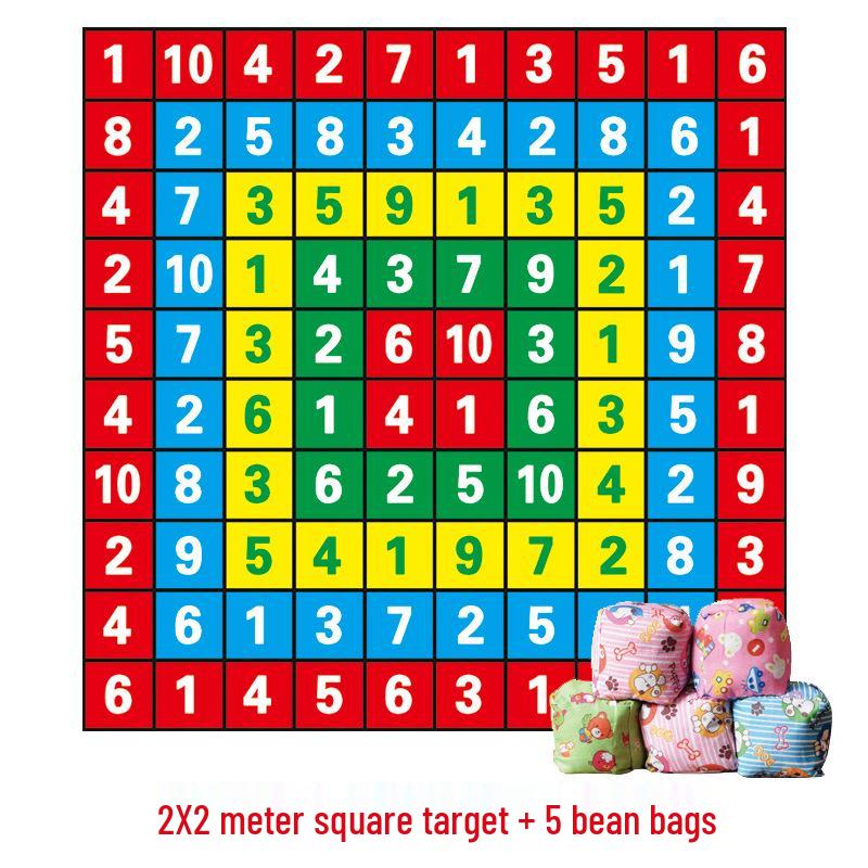 Sandbag Toss Target: Fun Outdoor Game for Kindergarten Team Building