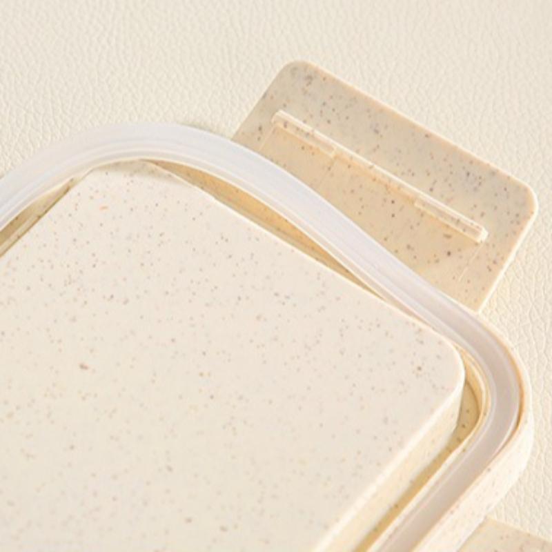 Wheat Straw Lunch Box Healthy BPA Free Bento Boxes with Spoon Microwave Dinnerware Kids Food Storage Container Sealed Tableware