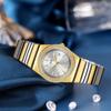 Light Luxury Calendar Room Gold Steel Belt Watch Niche High-End Bamboo Belt Watch Women'S Waterproof Quartz Watch