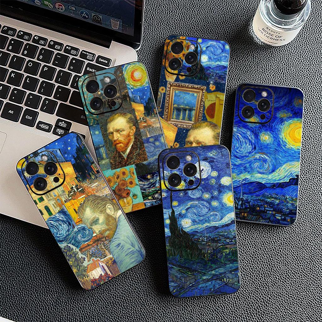 Cover for Apple iPhone 17 16 14 15 Plus Pro Max 16E ProMax + 15Plus 15+ 16+ Casing Phone Case Van Starry Night Gogh Painting
