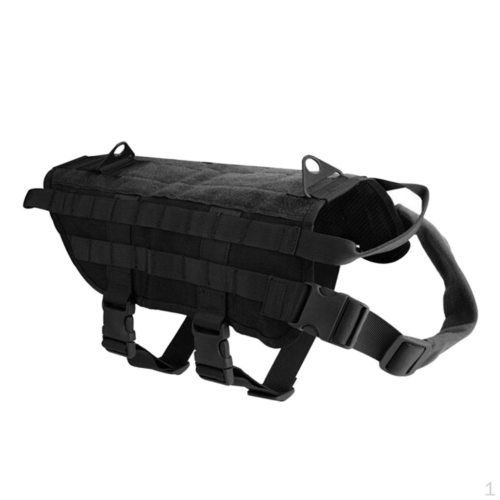 Tactical Dog Molle Vest Nylon Service Canine Harness