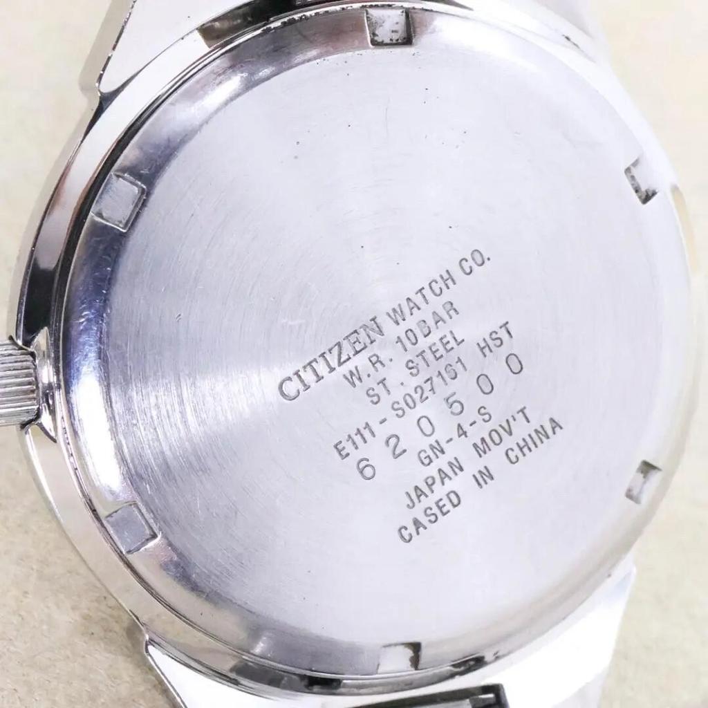 [USED] Mens Watch CITIZEN Eco-Drive Solar Silver Blue 10ATM 2599 Japan Store
