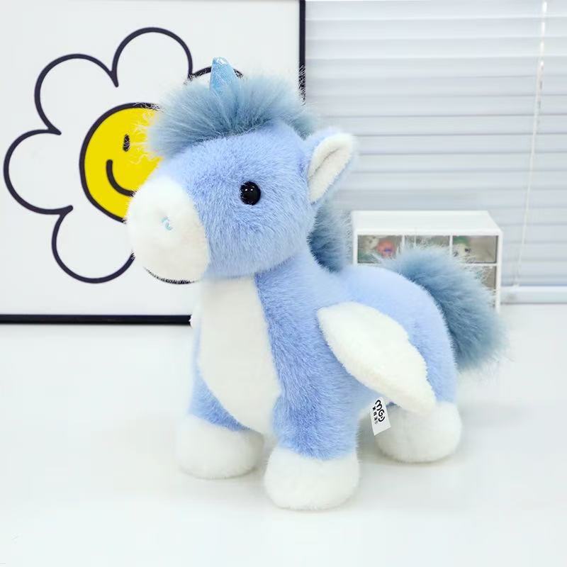 Niedliche Nicole Einhorn Puppe Plüschtier Pegasus Puppe Kreative Stoffpuppe Bettkissen Geschenk