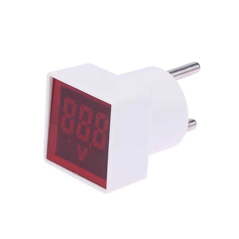 Quadratischer Digital-Spannungsanzeiger AC220V/230V Heimstromkreis-Tester Einfache Installation Universeller Heim-AC-Spannungsmesser