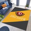 Dynamo Dresden Football Club Logo Print Area Rug Non‑Slip Rectangular Floor Mat Soccer Fan Gaming Room Home Decor Carpet