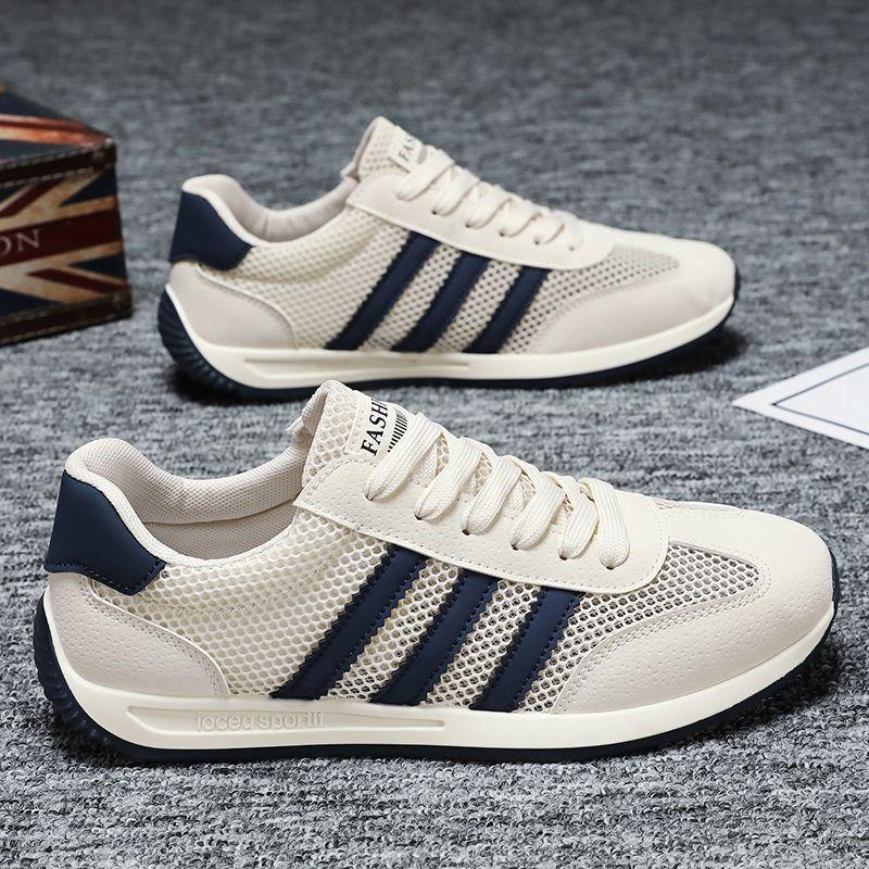 Summer men s shoes mesh hollow mesh breathable casual mesh shoes running sports trendy shoes black work 39 белый 1834₽