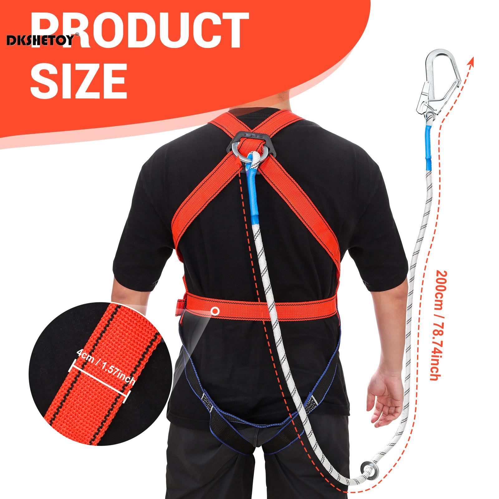 

Professional Safety Harnesses Fall Protection Durable Polypropylene Fibre Material for Hiking Camping Adventure Tool