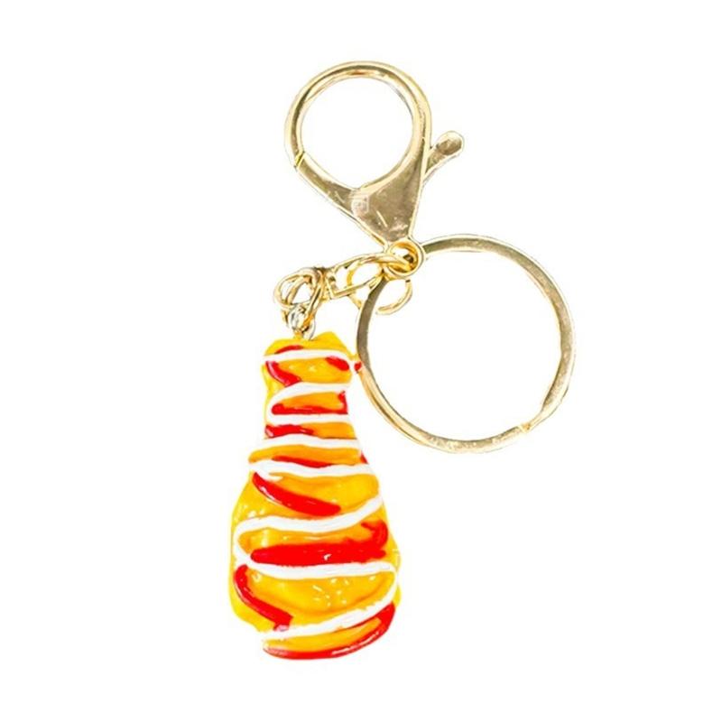 

Korean Fried Chicken Keychain Realistic Chicken Leg Charm Resin Accessory For Bags Backpacks Gifts