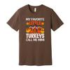 Thanksgiving Unisex T Shirt My Favorite Little Turkeys Call Me Mimi Graphic Tee