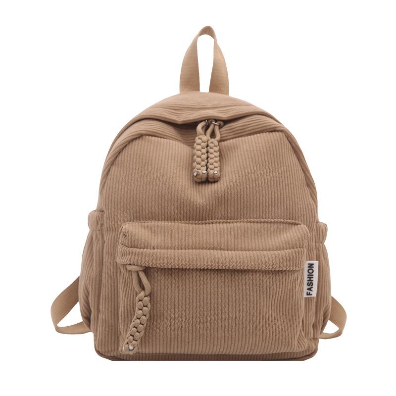 Schoolbag1011 Mori ins wind velvet backpack small fresh girl versatile small bag simple shopping mini backpack