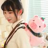 Kawaii Capybara Plush Backpack Cute Animal Fuzzy Phone Bag Brown Capibara School Bag Kids Birthday Gift