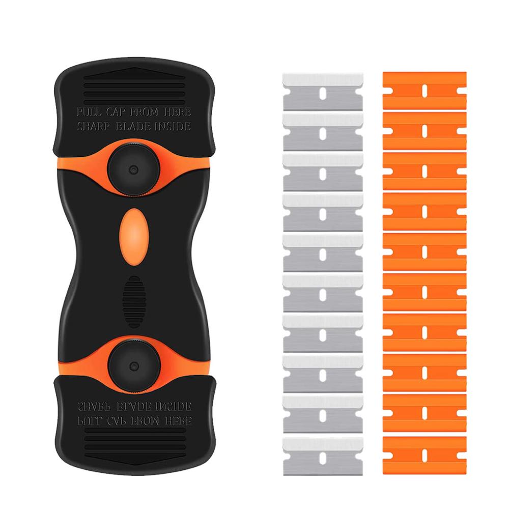 Razor Scraper Blade Tool Car Window Glass Stovetop Vinly Film Sticker Tint Glue Cleaner Phone Tablet Phone Sreen Squeegee Knife