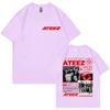 Korean Band ATEEZ Merch T Shirt Men Women Clothing High Quality Fashion Oversized Tshirt Summer Casual Short Sleeve Tshirts