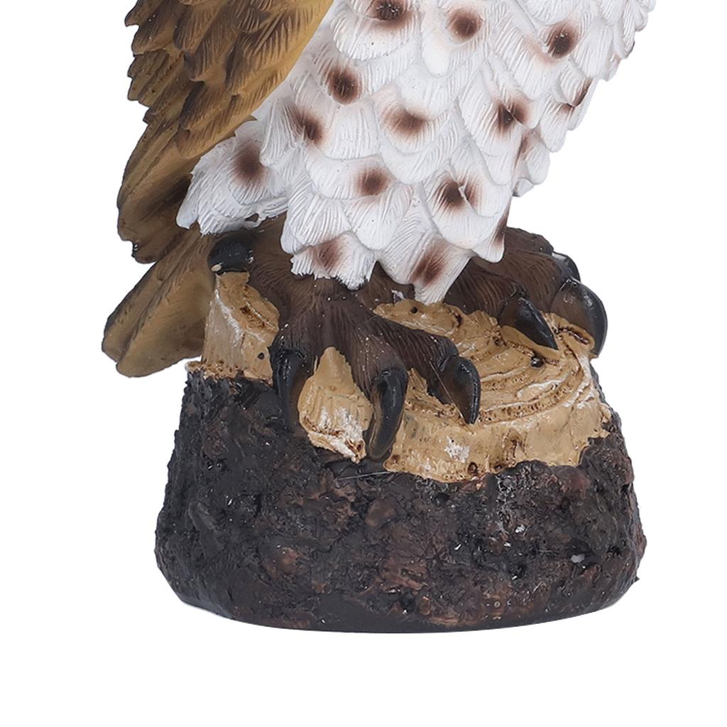 Owl Resin Ornaments Fine Workmanship Lovely Image Widely Used Home Decoration for Courtyards Porches