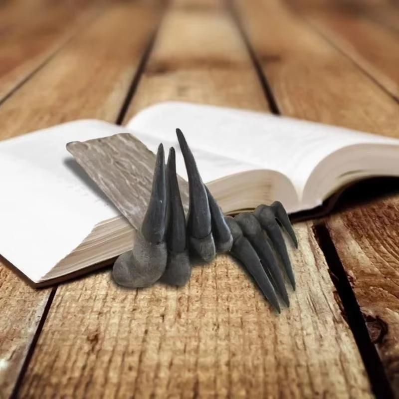 New Devil's Hand Bookmark Devil's Claw Resin Craft Desktop Decoration Suitable Household Education Student Supplies