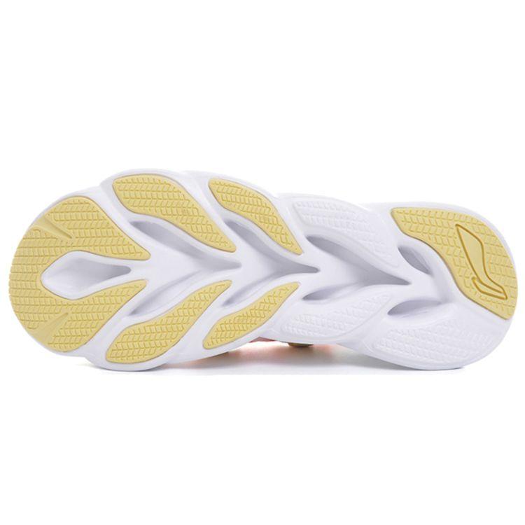 Li Ning Arc Non-Slip Wear-Resistant Low-Top Running Shoes Women sneaker White Orange ARHQ052-5