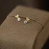 Orecchini Classici a Cuore Placcati Oro 14K in Argento Sterling 925 Autentico per Donna Orecchini Romantici Gioielli Raffinati Ipoallergenici