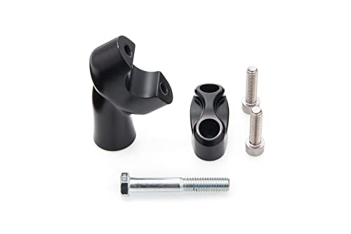 Motone Handlebar Risers, 22mm, Black, for StreetTwin, SpeedTwin 900, MTE040