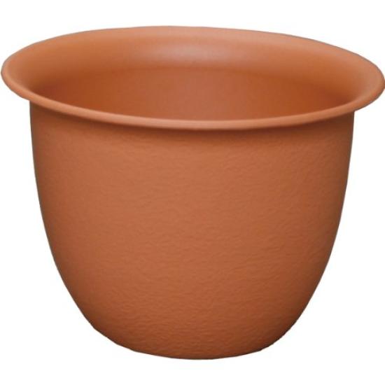 

Iris Ohyama Serene Medium Size Terracotta Brown Pot, 9,