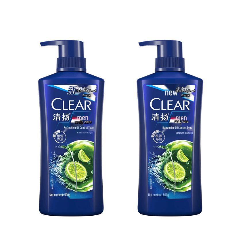 Clear Men Cool Sport Anti-Dandruff & Oil Control Shampoo Twin Pack