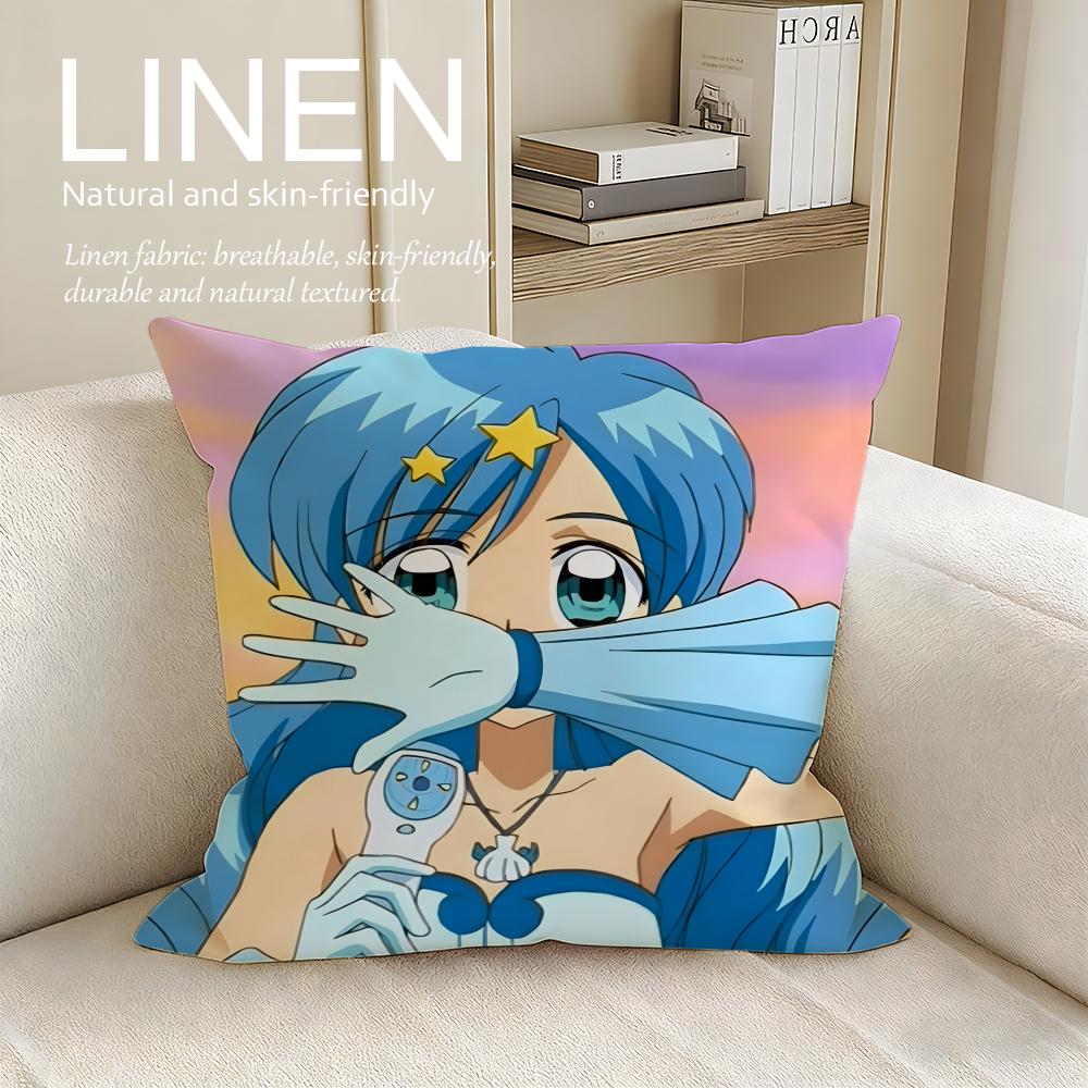 Anime Mermaid Melody Pichi Pichi Pitch Cushion Cover Pillowcase Set Pcs X X Breathable Washable Sofa Cushion Cover