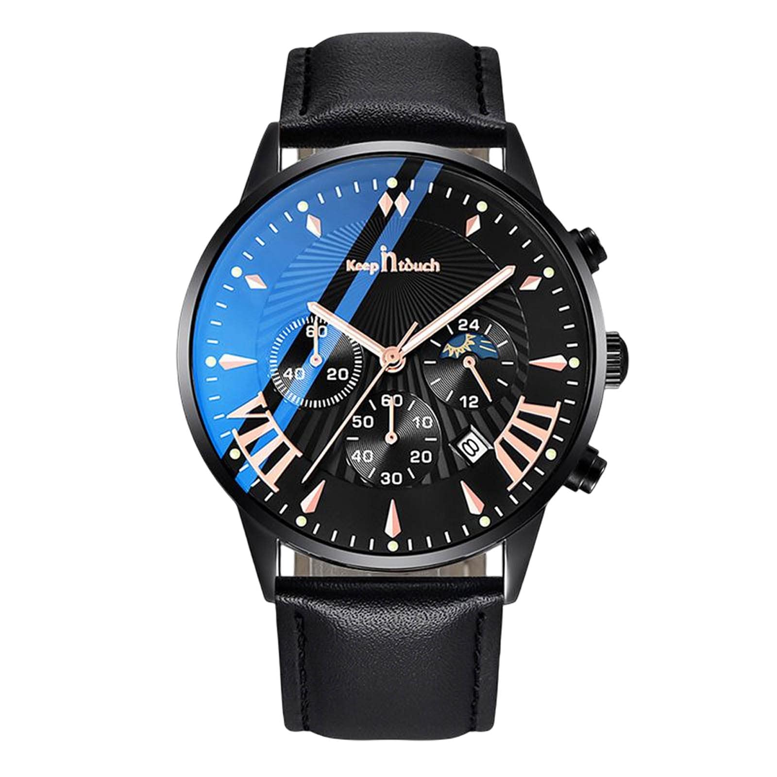 RORIOS Men s Quartz Watch with Date Display, Lightweight, Multi-Function, Waterproof, Luminous, Perfect for Work or Commuting, Stylish, Popular,