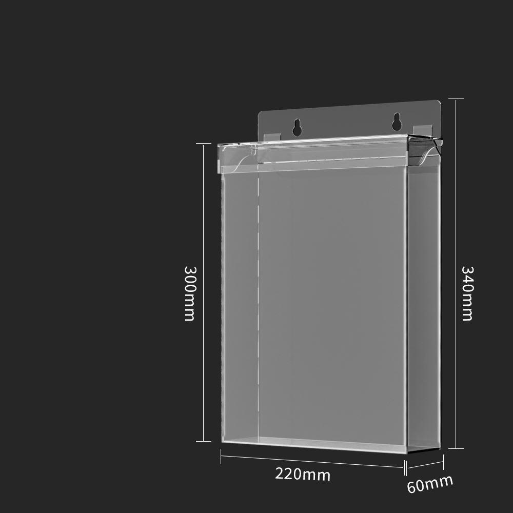 Acrylic A4 Waterproof Rainproof Outdoor Information Display Box Advertising Column Dustproof Box for Office,Store,Restaurant