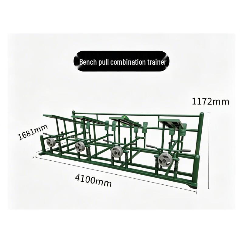 Outdoor Four-Person Pull-Up Fitness Station