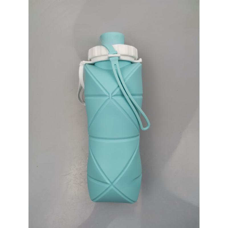 

Multi-Color Silicone Diamond Water Cup Outdoor Camping Fitnesss Kettle Student Portable Que Bottle High Temperature Resistant Food Gr Practical Use 600ml