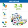 MathLink Series Cube Blocks MathLink Cube First Math 100 Pieces Activity Authentic Set, & Cards, LER9335,