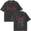 Washed Vintage Anime Dorohedoro Kaiman T Shirt Men Women Gothic Manga Rock Metal Style Tshirt Mens Harajuku Oversized Tshirts