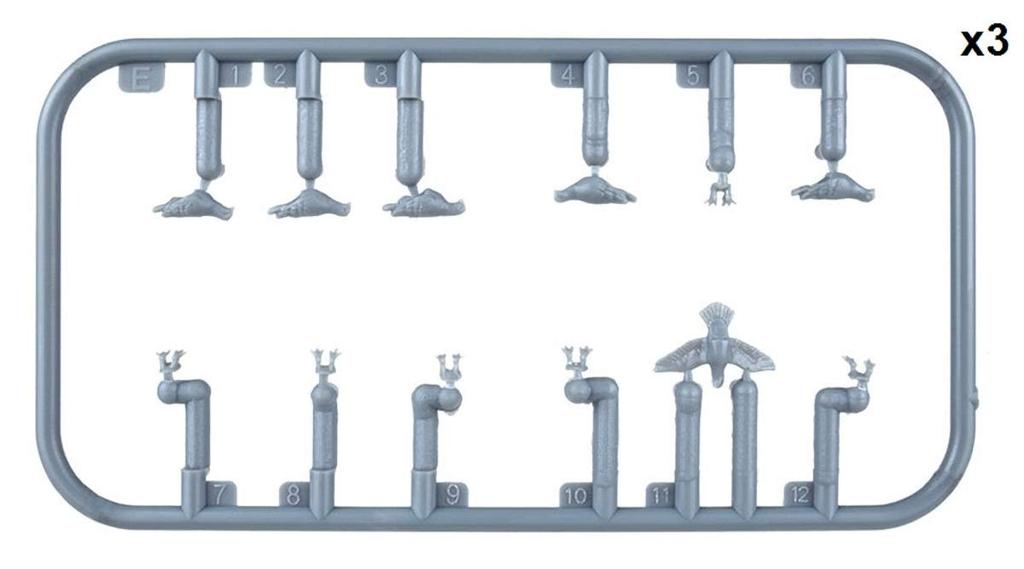 Miniart 1/35 Scale Plastic Model Kit MA38036, Set of 36 Pigeons