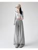 Women's Polka Dot Wide-Leg Pants - High Waist, Loose Fit, Floor-Length, 2025 Spring/Autumn Collection.