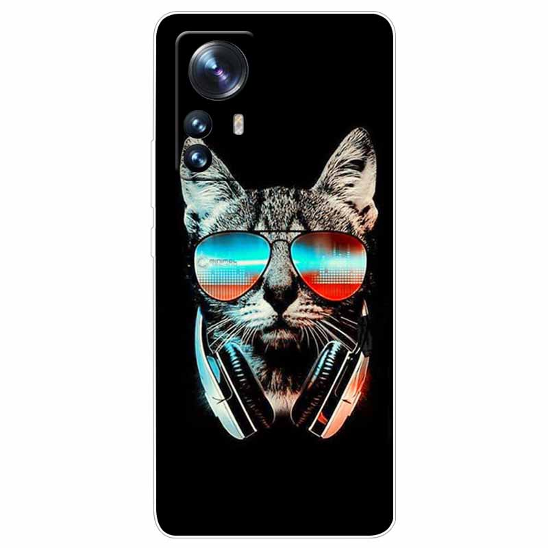 For Xiaomi 12T Pro 5G Case 12 T Cat Space Soft TPU Clear Silicone Funda Cases for Xiaomi 12T 5G Cover 12TPro Shockproof 2022