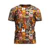 T-shirt z nadrukiem 3D