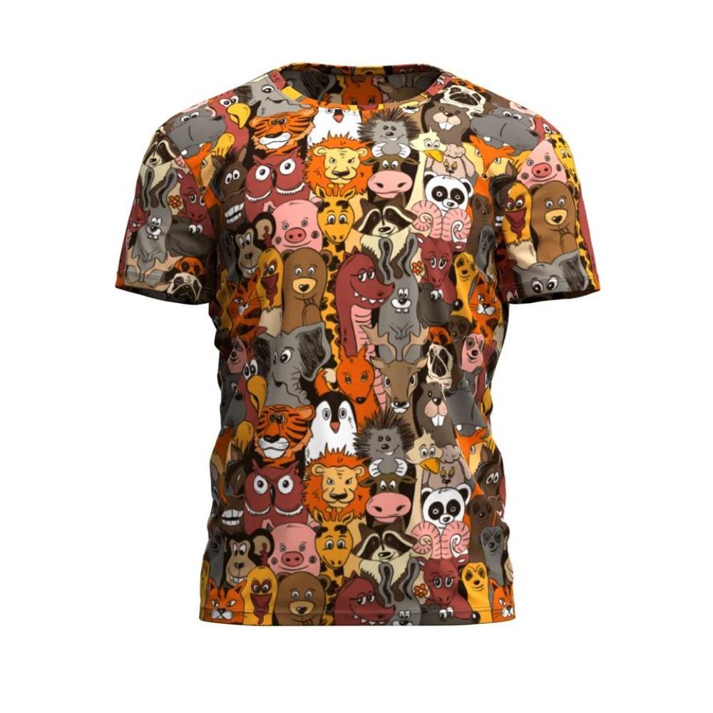 T-shirt z nadrukiem 3D