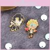 New Cartoon Character Design Enamel Pin Creative Anime Accessory For Bags And Clothing