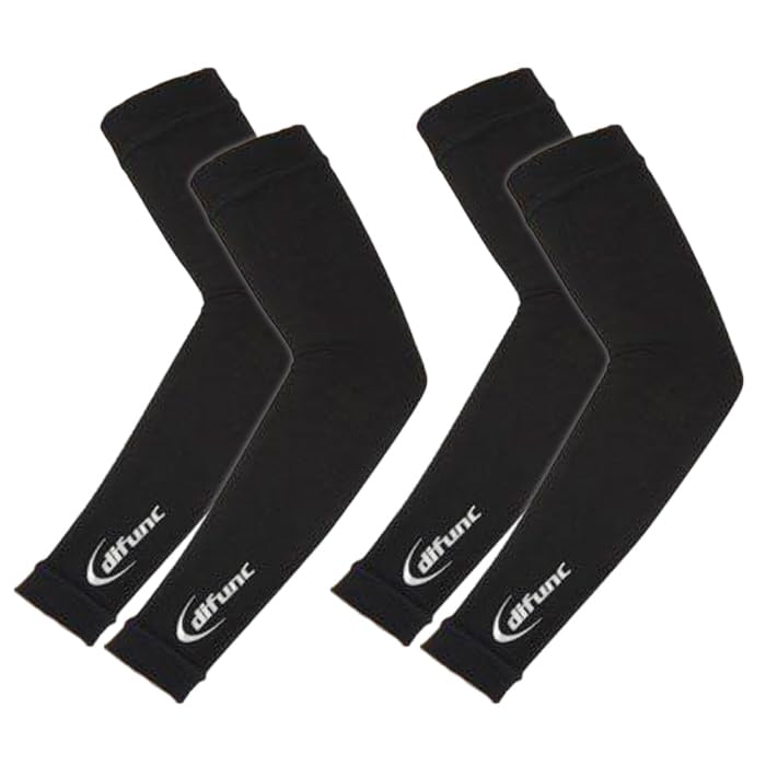 

Set of 2 Volleyball Arm Size Made in Baseball JVA Approved D&M Covers, Black, Small, Japan, D-7000, Elbow/Knee Supports, Unisex, Anti-Friction, чёрный