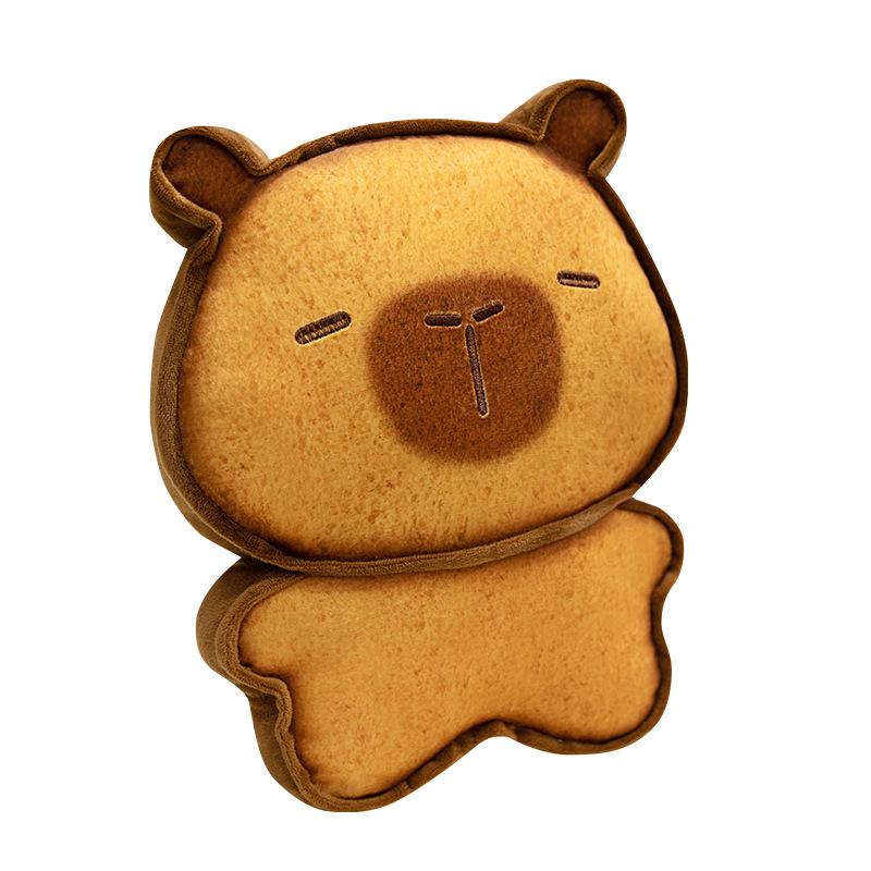 Cartoon Cute Toast Capybara Doll Kapibala Plush Toy Bread Biscuit Doll Children's Gift Doll