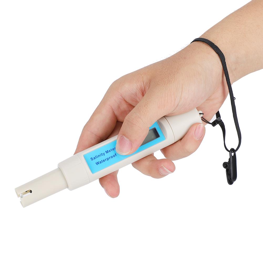 Salinity Tester Digital Display Waterproof SA‑3287TDS EC CF Saltwater Meter Tester